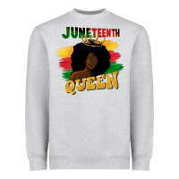Juneteenth Queen Black Woman Afro Queen Heavyweight Sweatshirt | Teevron