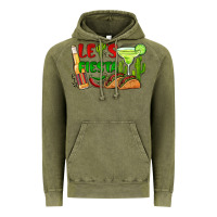 Vintage Olive let's fiesta taco and beer Vintage Hoodie - BarkalooDesign