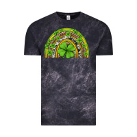 Cloud Black western st patricks rainbow Vintage Tee - Jasminsmagicworld