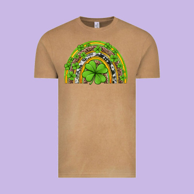 Western St Patricks Rainbow Vintage Tee Designed By Jasminsmagicworld