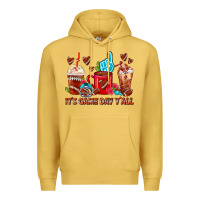 Antique Gold American Football Coffee Cup Premium Hoodie - FaDigitalArtStudio