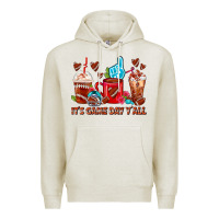 Oatmeal Heather American Football Coffee Cup Premium Hoodie - FaDigitalArtStudio