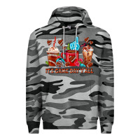 Slate Camo American Football Coffee Cup Premium Hoodie - FaDigitalArtStudio