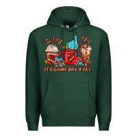 Sports Green American Football Coffee Cup Premium Hoodie - FaDigitalArtStudio