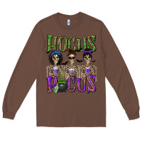 Chestnut Hocus Pocus with Skeletons Long Sleeve Tee - texasbilliewilder