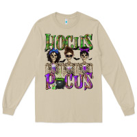 Mushroom Hocus Pocus with Skeletons Long Sleeve Tee - texasbilliewilder