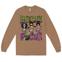 Toasted Coconut Hocus Pocus with Skeletons Long Sleeve Tee - texasbilliewilder