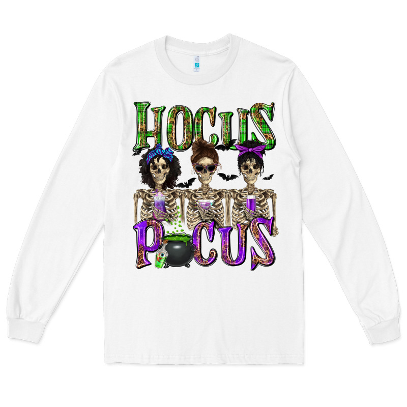 Hocus Pocus With Skeletons Long Sleeve Tee by texasbilliewilder | Teevron