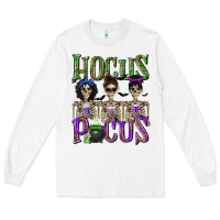 White Hocus Pocus with Skeletons Long Sleeve Tee - texasbilliewilder