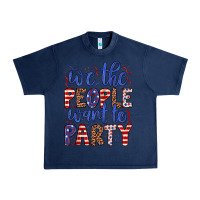 Navy we the people want to party Urban Heavy Tee - JahusDesignShop