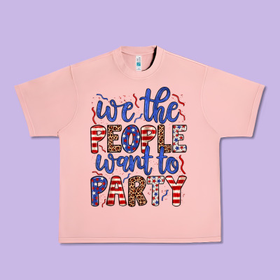 We The People Want To Party Urban Heavy Tee Designed By Jahusdesignshop
