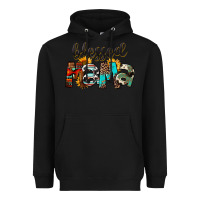 Black Blessed Mama Heavyweight Hoodie - FaDigitalArtStudio