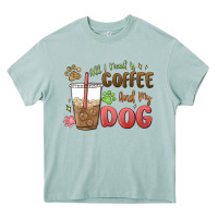 Arona all i need is coffee and my dog Heavy Core Tee - MaliasSmallBusiness