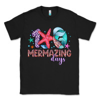 Black 100 mermazing days Classic Tee - Artiststas