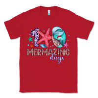 Red 100 mermazing days Classic Tee - Artiststas