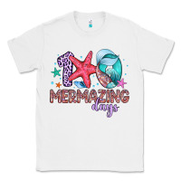 White 100 mermazing days Classic Tee - Artiststas