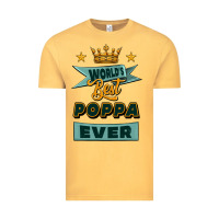 Vintage Mustard world's best poppa ever Vintage Tee - Jasminsmagicworld