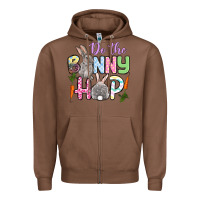 Chestnut Do the bunny hop Easter Zipper Hoodie - OliviaCreatesArt