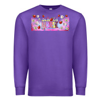Purple school nurse libbey glass Premium Sweatshirt - BundleAndBundleShop