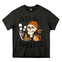 Asphalt let's get toasted camping Heavy Core Tee - MaliasSmallBusiness