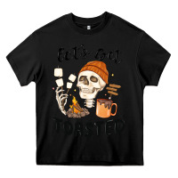 Black let's get toasted camping Heavy Core Tee - MaliasSmallBusiness