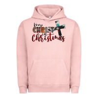 Pigment Salmon keep christ in christmas Urban Hoodie - CowhideDigitalArt