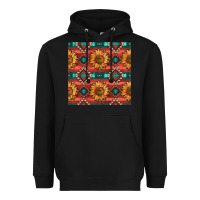 Black native american aztec seamless pattern 2 Heavyweight Hoodie - BundleAndBundleShop