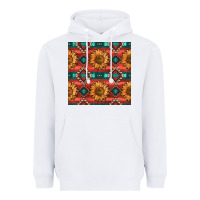 White native american aztec seamless pattern 2 Heavyweight Hoodie - BundleAndBundleShop
