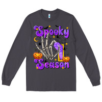Smoke Spooky Season On Long Sleeve Tee - texasbilliewilder