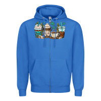 True Royal bull skull coffee cups Zipper Hoodie - OliviaCreatesArt