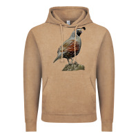 Vintage Coffee California Quail Bird Vintage Hoodie - RanaPortraitStore