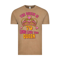 Vintage Coffee the queen is 70 long live the queen Vintage Tee - Jasminsmagicworld
