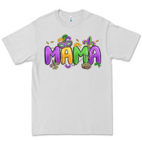 Dove Grey mardi gras mama Premium Tee - MaliasSmallBusiness