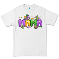 White mardi gras mama Premium Tee - MaliasSmallBusiness
