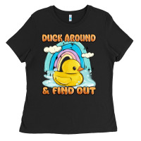 Black duck around and find out Ladies Tee - MaliasSmallBusiness