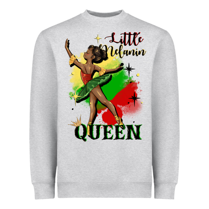 Little Melanin Queen Heavyweight Sweatshirt by CowGirlArtShop | Teevron