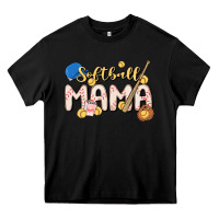 Black softball MAMA Heavy Core Tee - MaliasSmallBusiness