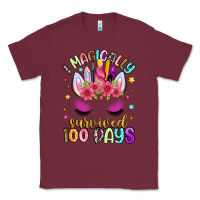 Burgundy i magically survived 100 days Classic Tee - Artiststas
