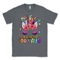 Charcoal Heather i magically survived 100 days Classic Tee - Artiststas