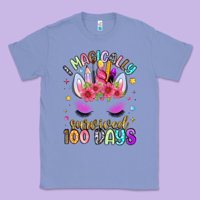 I Magically Survived 100 Days Classic Tee Designed By Artiststas