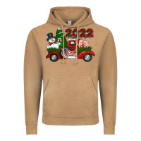 Vintage Camel happy new year 2022 christmas truck with american flag Vintage Hoodie - Jasminsmagicworld