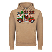 Vintage Coffee happy new year 2022 christmas truck with american flag Vintage Hoodie - Jasminsmagicworld