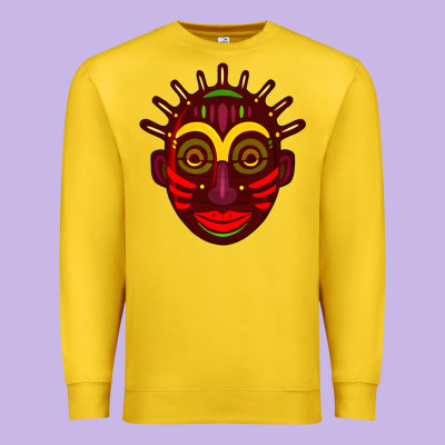 African Masks 2 Premium Sweatshirt Designed By Bundleandbundleshop