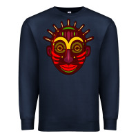 Navy african masks 2 Premium Sweatshirt - BundleAndBundleShop