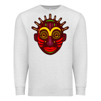 Oatmeal Heather african masks 2 Premium Sweatshirt - BundleAndBundleShop