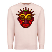 Pale Pink african masks 2 Premium Sweatshirt - BundleAndBundleShop