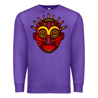 Purple african masks 2 Premium Sweatshirt - BundleAndBundleShop