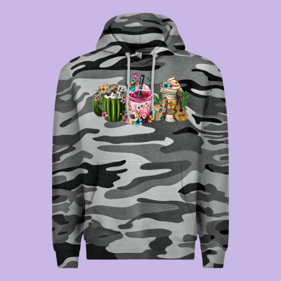 Mexican Day Of The Dead Coffee Cups Premium Hoodie Designed By Fadigitalartstudio
