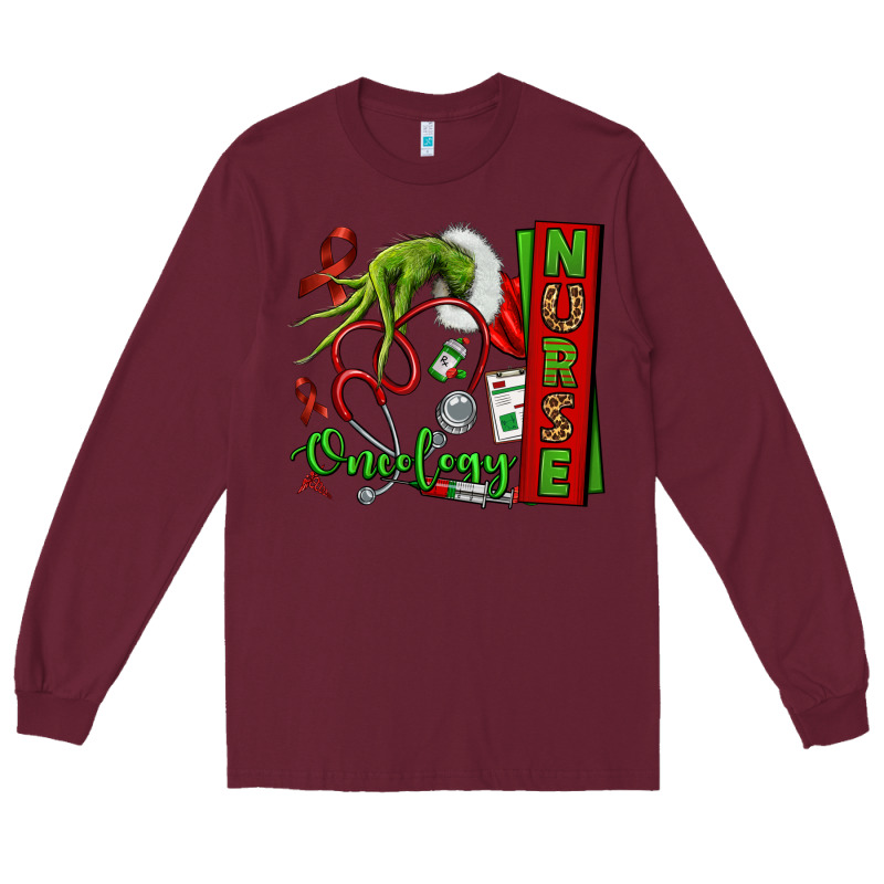 Christmas Character Nurse Long Sleeve Tee by NancyCooperArtShop | Teevron