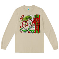 Mushroom Christmas Character Nurse Long Sleeve Tee - NancyCooperArtShop